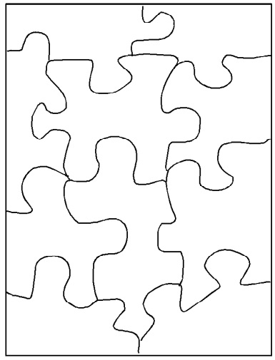 10 piece puzzle template