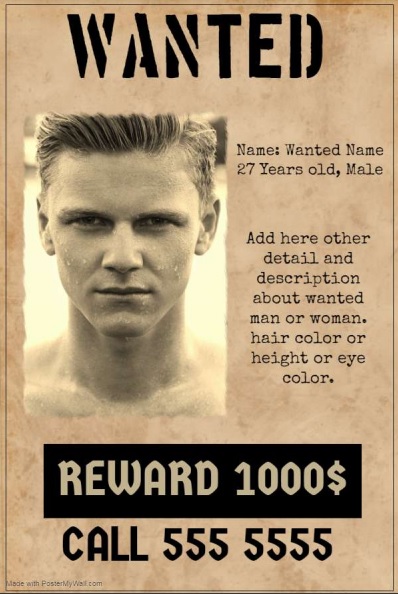 customizable wanted poster template free