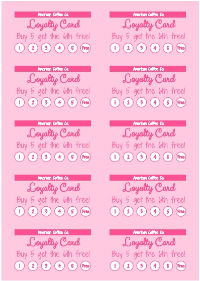 loyalty card maker template