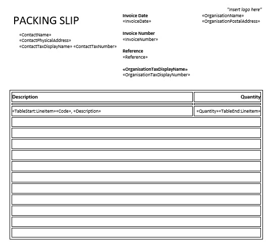 shopify packing slip template free