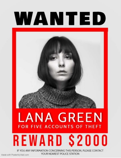 wanted poster template for theft