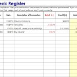 free checkbook register template 4