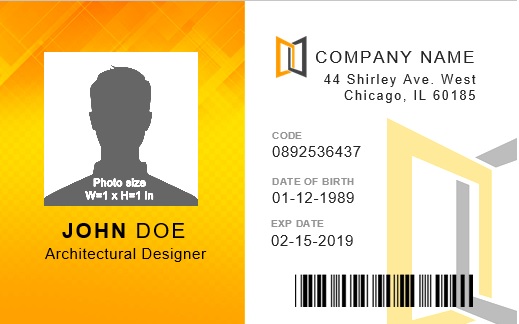 free student id card template 2