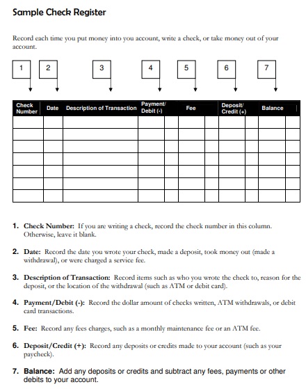 sample checkbook register template