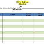 Free Delivery Schedule Templates [Excel, Word, PDF]