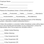free disciplinary action form 5