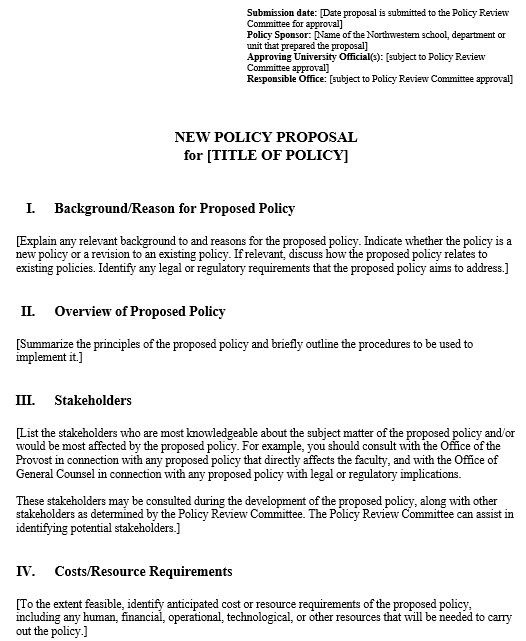 free policy proposal template 7