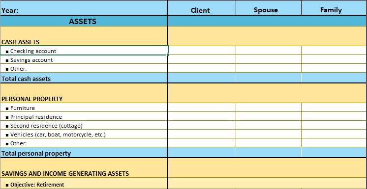 free balance sheet template 5