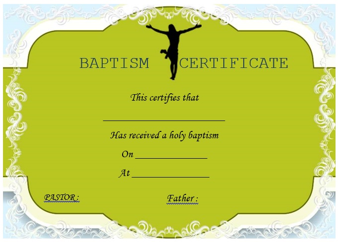 free baptism certificate template 10