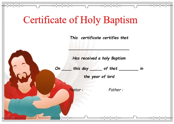 free baptism certificate template 13