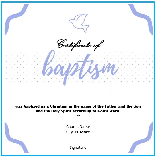 free baptism certificate template 17