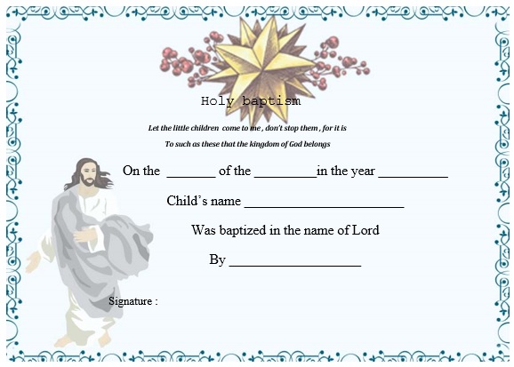 free baptism certificate template 20