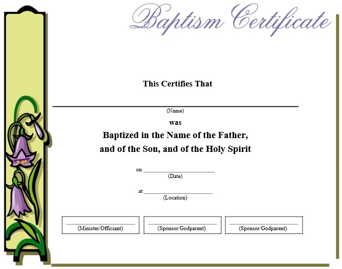 free baptism certificate template 8