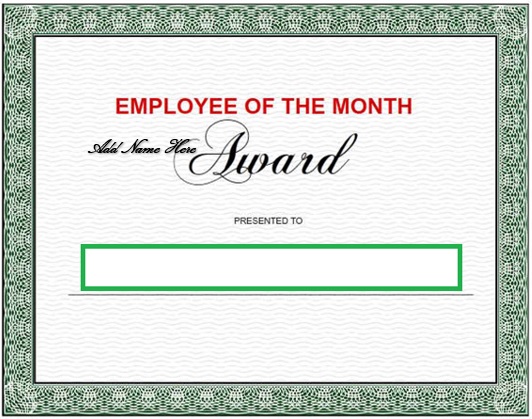 free employee of the month certificate template 17