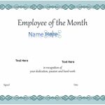 free employee of the month certificate template 23