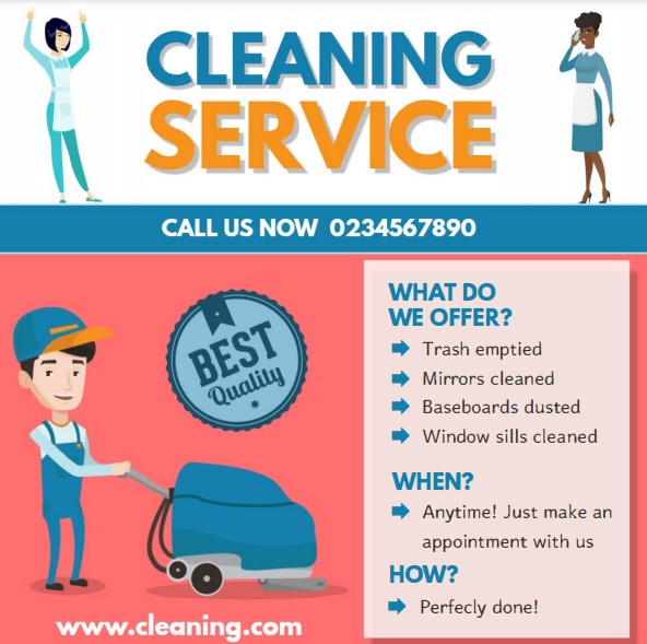 free house cleaning flyers