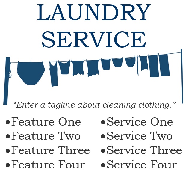 laundry service flyer template