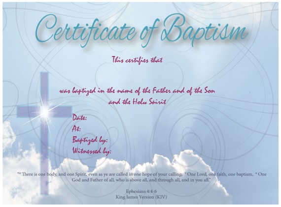 printable baptism certificate template 1