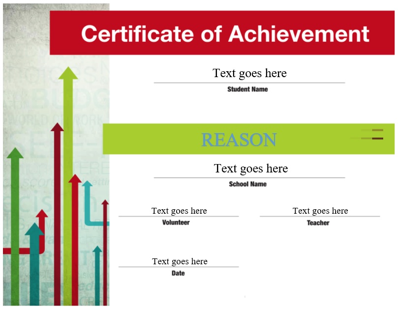 printable certificate of achievement template 5