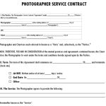 FREE Photography Contract Templates [Word, PDF]
