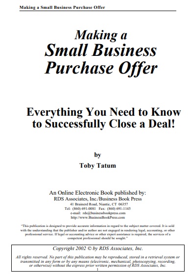 small business purchase agreement template