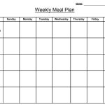 weekly meal planner template pdf