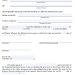 free mortgage lien release form 1