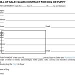 Printable Puppy Bill of Sale Form Templates (Word, PDF)