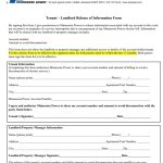 tenant landlord release of information form