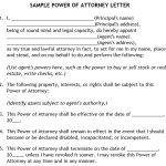 15+ Printable Power of Attorney Forms & Letters (Word)