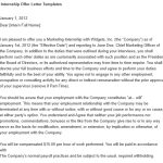 internship offer letter from employer