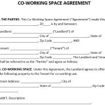 Printable Coworking Space Lease Agreement Templates (Word, PDF)