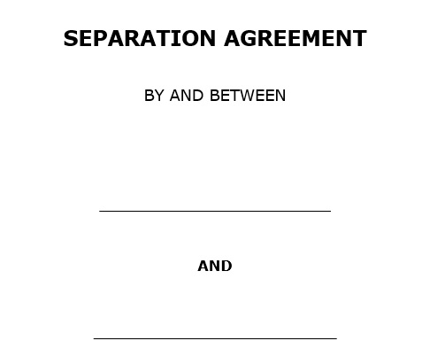 free marriage separation agreement 3