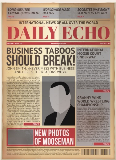 free old newspaper template 3