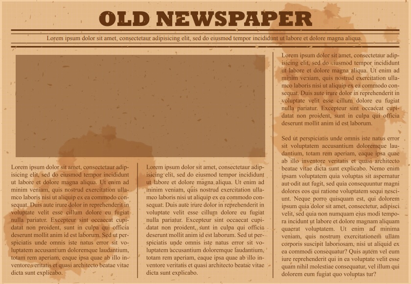 free old newspaper template