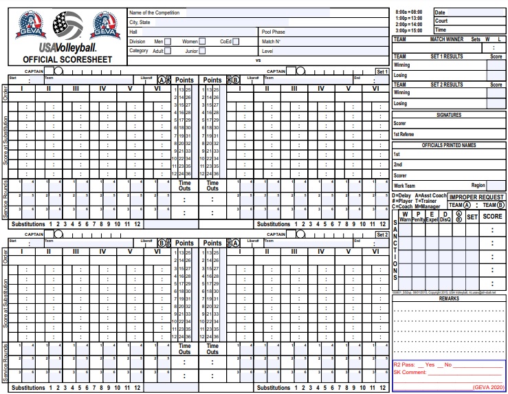 free printable volleyball scoresheet template 3