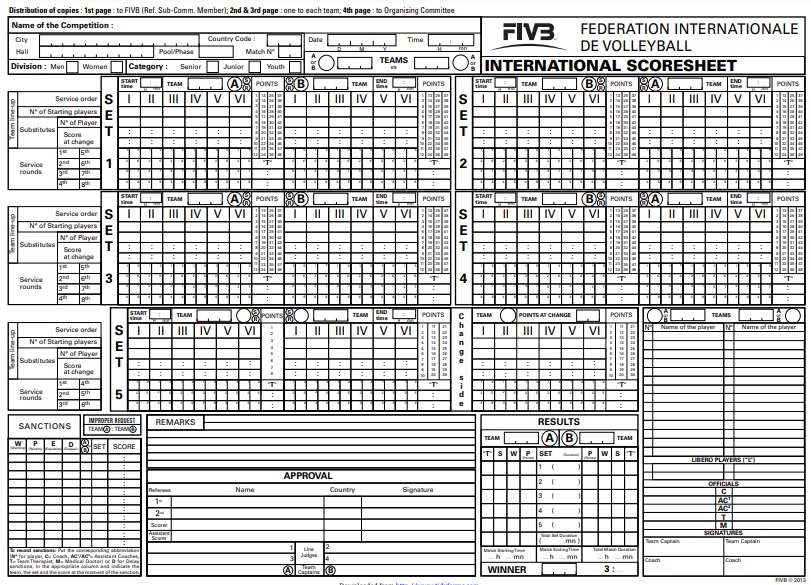 free printable volleyball scoresheet template 4