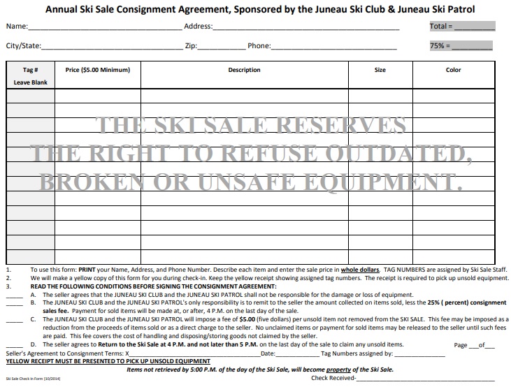 printable equipment consignment agreement 2
