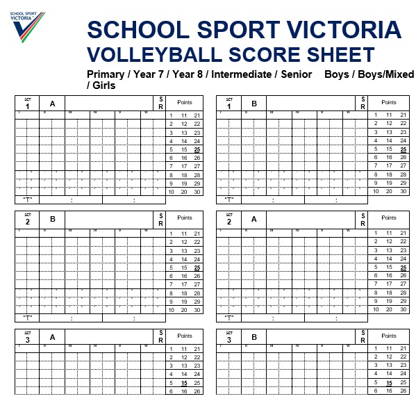 school sport victoria volleyball score sheet