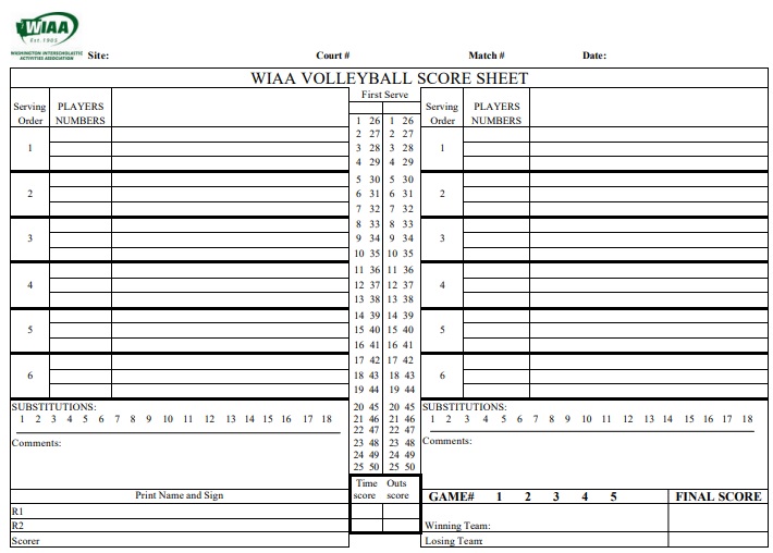 wiaa volleyball score sheet
