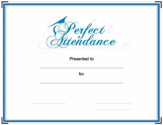 printable perfect attendance award template 12