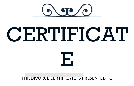free divorce certificate template 1