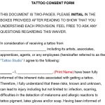 Free Tattoo Consent Form (Word / PDF)