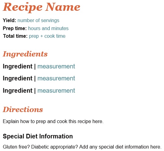 free recipe book template 4