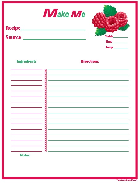 free recipe book template 9