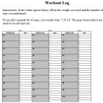 15+ Free Workout Log Templates (Excel / Word)