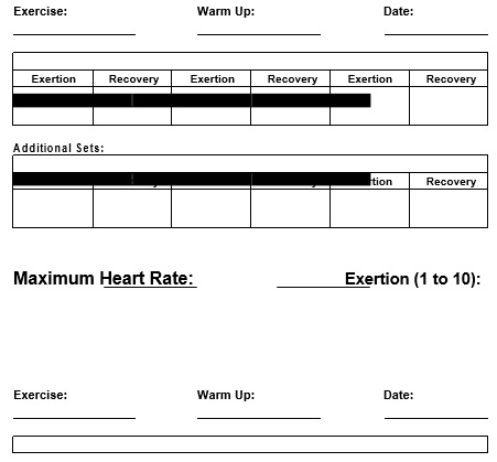 pace workout log template