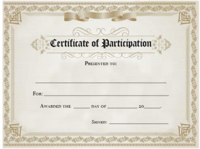 free certificate of participation template 6