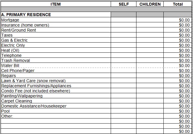 free financial statement template 6