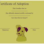 13 Free Dog Adoption Certificate Templates (Word / PDF)